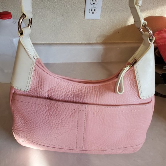Euc Vintage Rare Coach Hampton Pink Leather Shoulder Bag Purse - Picture 2 of 14